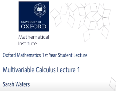 Oxford Lectures